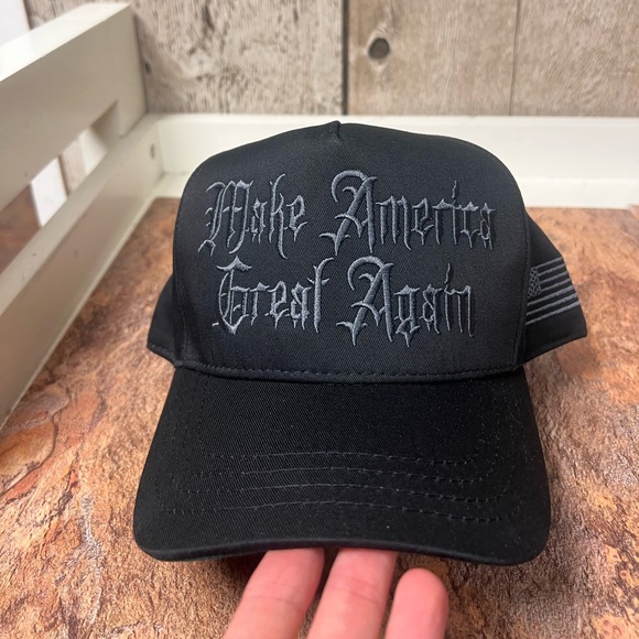 Donald Trump Cali-Fame Official Elon Dark Gothic MAGA Hat Limited Edition Cap - Picture 8 of 8